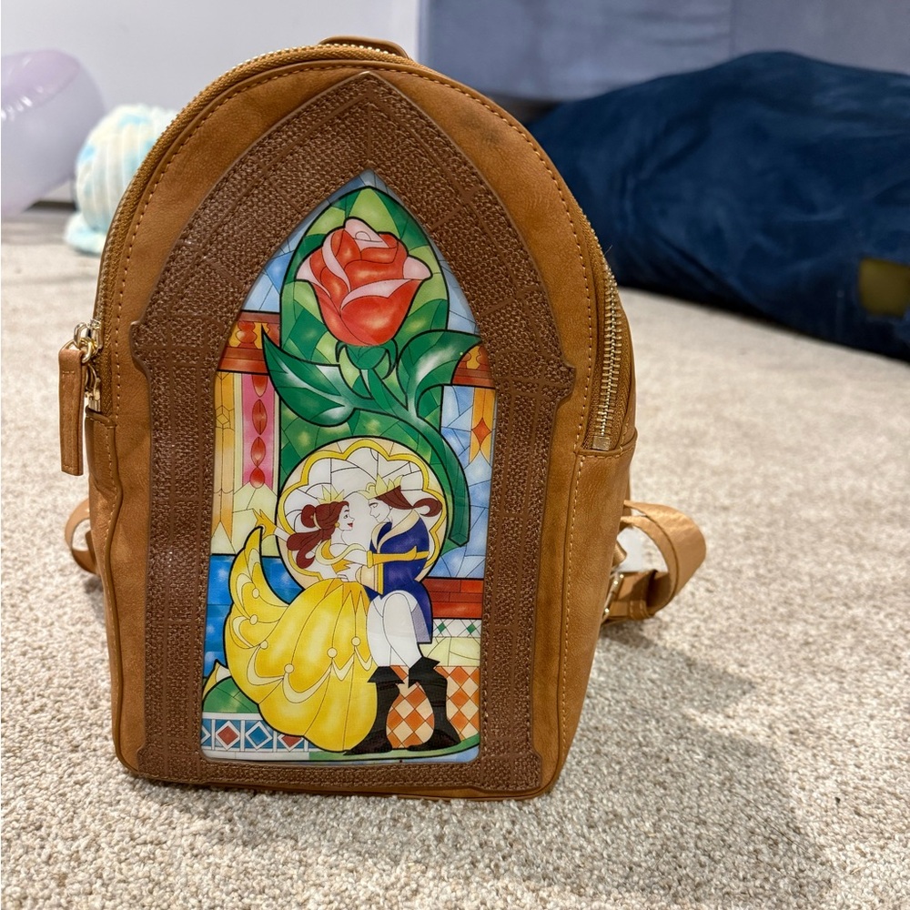 Danielle Nicole Beauty and the Beast backpack NWOT